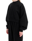 Wardrobe.Nyc "cropped sweatshirt with puffed sleeves