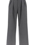 Wardrobe.Nyc wide leg flannel trousers for men or