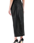 Wardrobe.Nyc leather column skirt for women