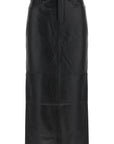 Wardrobe.Nyc leather column skirt for women