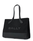 Bally east/west nylon and leather tote bag