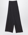 Destin Black/beige check wool scarf