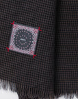 Destin Black/beige check wool scarf