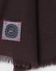 Destin Ebony brown wool scarf