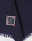 Destin Navy blue wool scarf