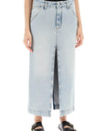 Darkpark erika's denim midi skirt in