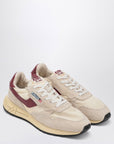 AUTRY Sneakers Reelwind Low ecrù/bordeaux