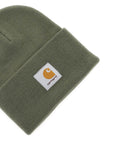 Carhartt Wip Beanie Hat With Logo Patch   Green