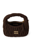 MIU MIU WANDER SUEDE LEATHER HANDBAG