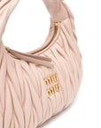 MIU MIU WANDER LEATHER HOBO BAG